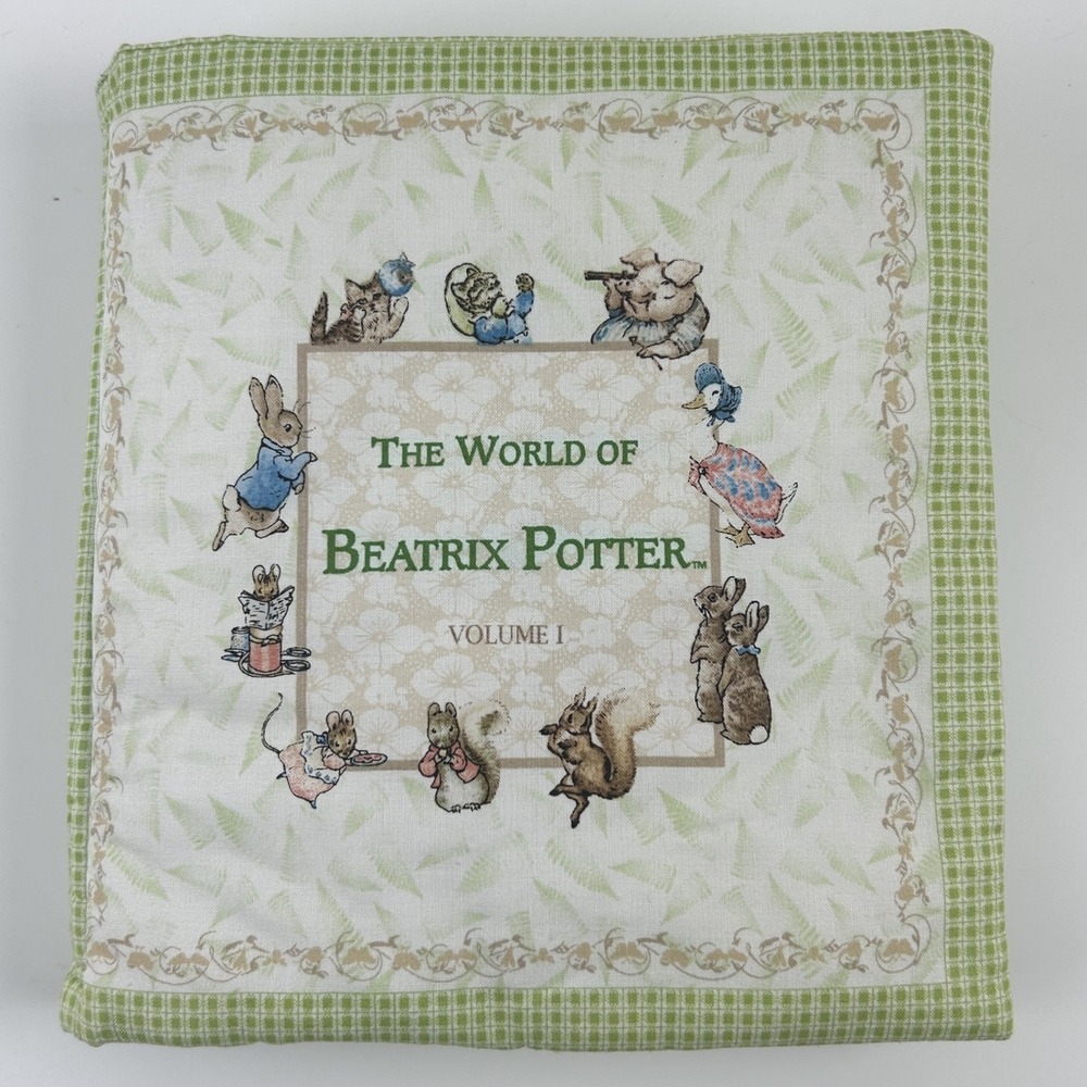 Beatrix Potter Quilted Soft Book‎ Peter Rabbit Handmade Fabric Storybook